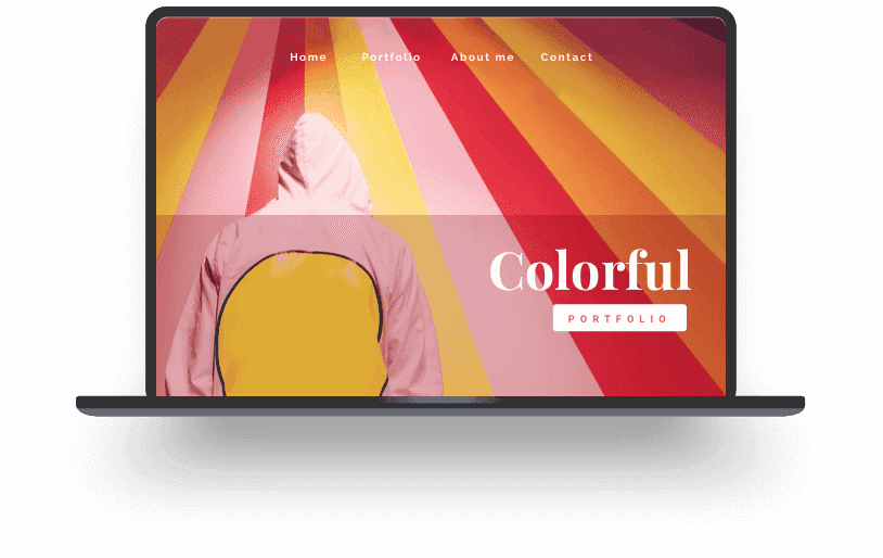 Beispiel für eine Grafik-Designer-Website, die mit Jimdo erstellt wurde.